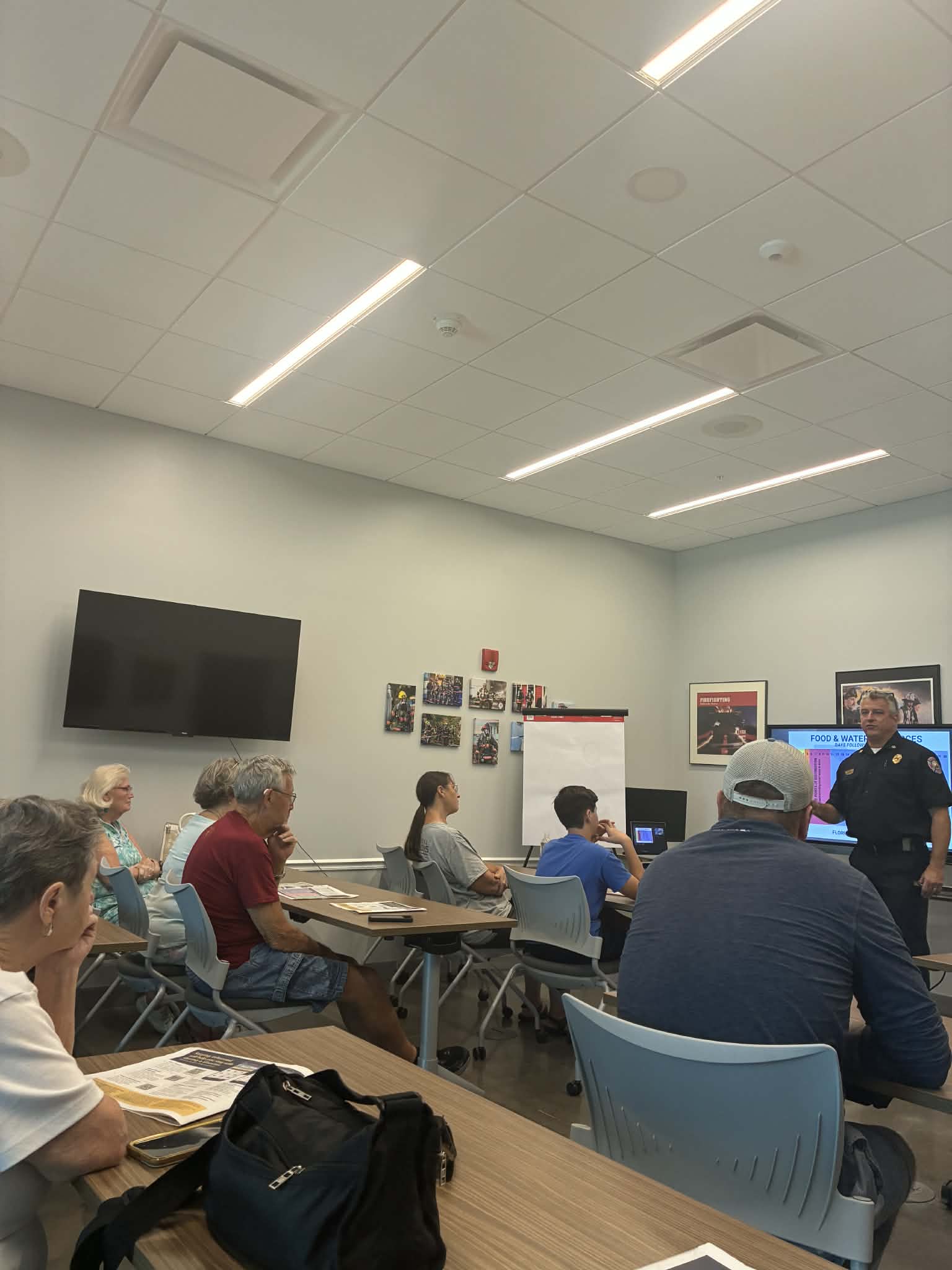 Hurricane Presentation at Fire Station